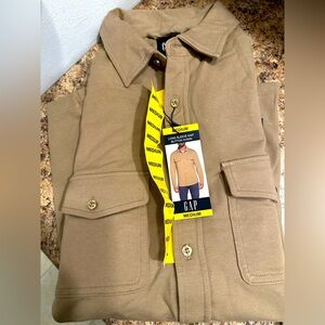 GAP Tan Lightweight Utility Jacket with Classic Collar